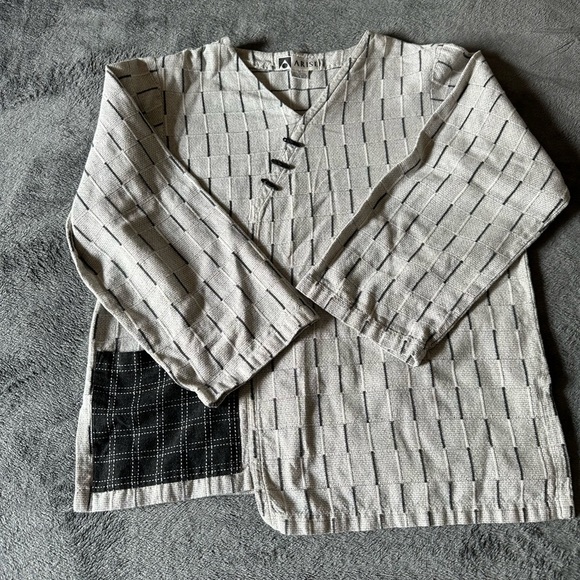 Arise Toggle Buttons M Oversized Patchwork Made In India Pocket Cotton Polyester - Picture 2 of 8